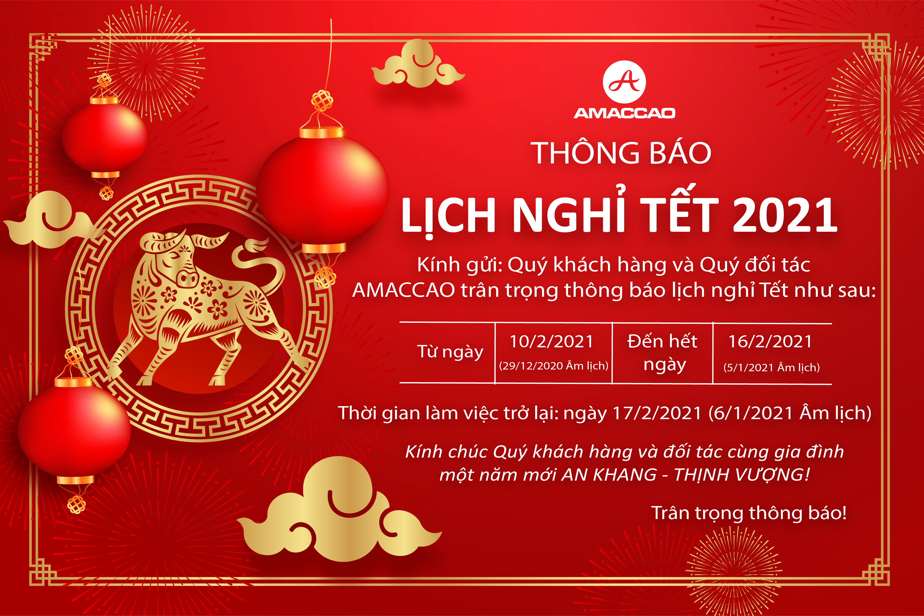 lịch nghỉ tết 2021