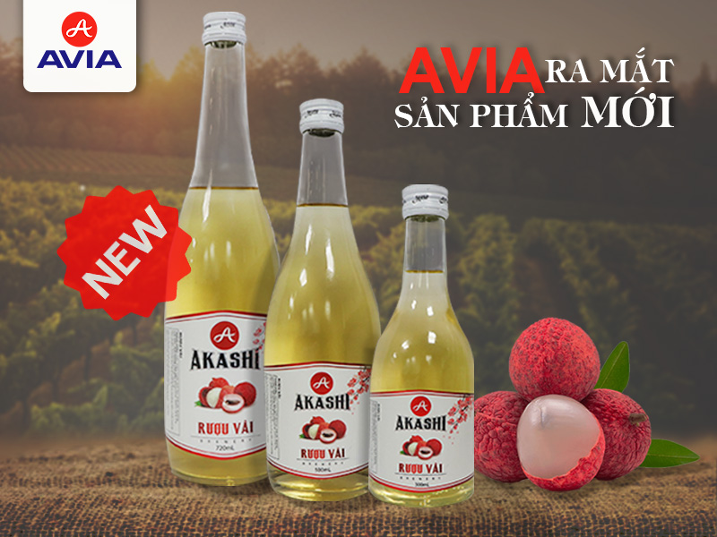 avia ra mắt rượu akashi vải