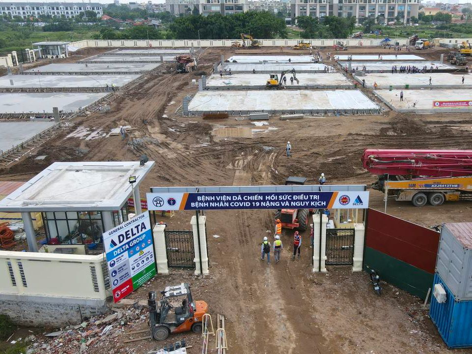 Toàn cảnh bệnh viện dã chiến hoàng mai hà nội