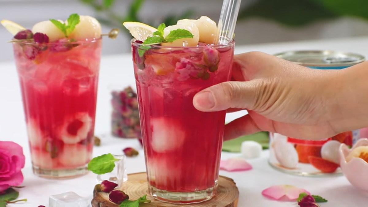 nước uống làm từ quả vải