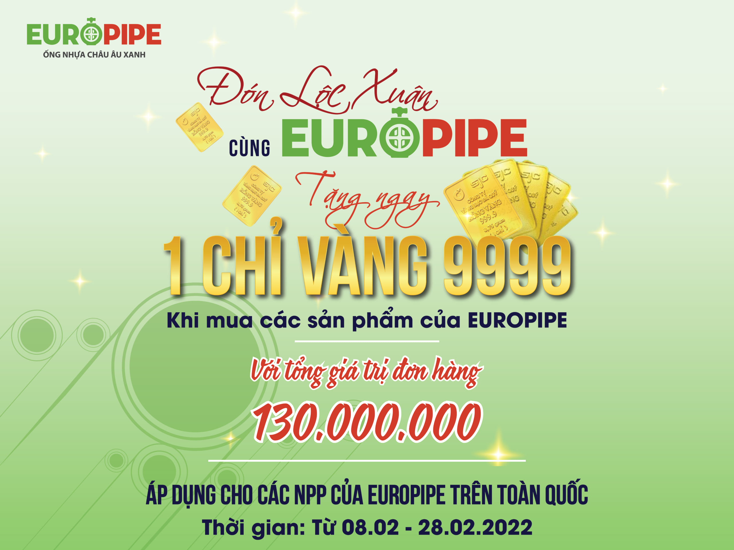 đón lộc đầu xuân cùng europipe