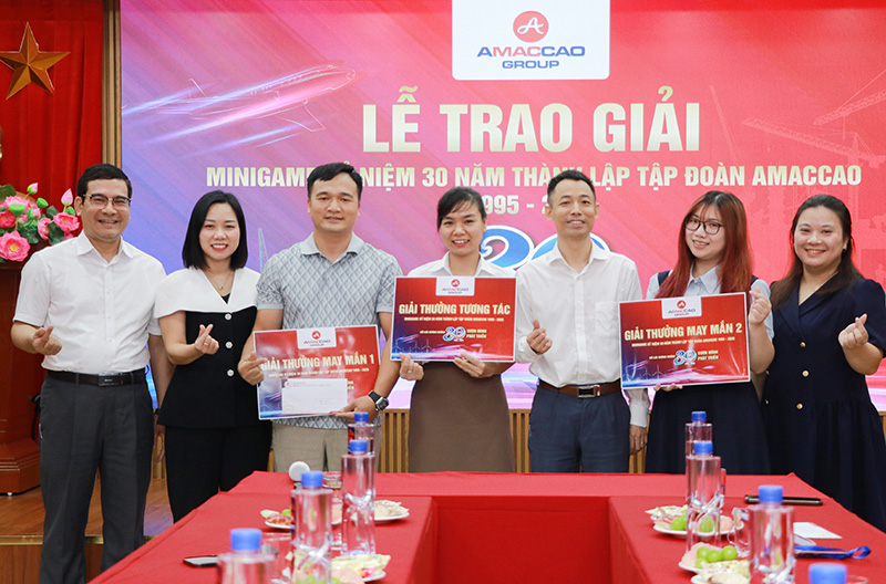 Lễ trao giải minigame kỷ niệm 30 năm thành lập Tập đoàn AMACCAO