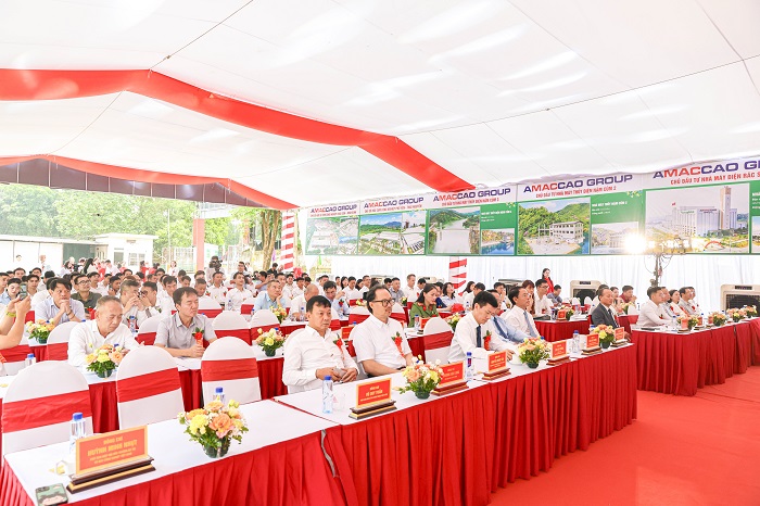 Lễ động thổ Nhà máy xử lý rác và phát điện AMACCAO - Thành Công tại Khu xử lý chất thải rắn Xuân Sơn, phường Tùng Thiện, TP. Hà Nội