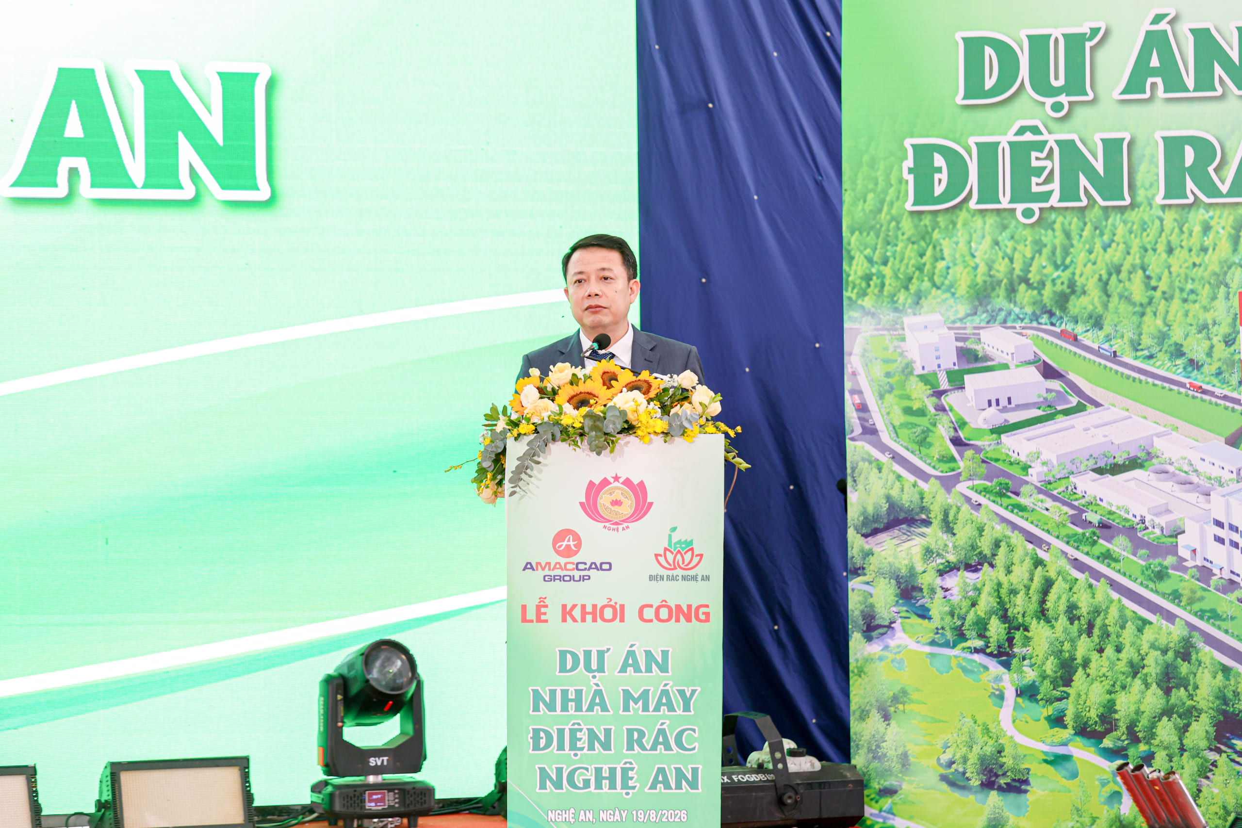 Hệ Sinh Thái Tập Đoàn AMACCAO Khởi Công Nhà Máy Điện Rác Nghệ An